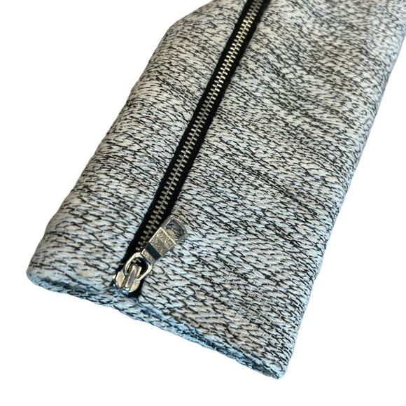 Banana Republic Factory Women's Moto Jacket Tweed Blazer White Black, 2P RN54023 - Picture 3 of 11